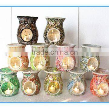 Mosaic Glass Candle Warmer Glass Fragrance Oil Burner Unique Oil Burners photo-2
