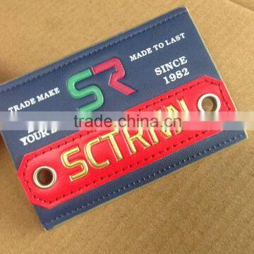 2015 exquisite jeans leather label