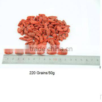 Ningxia Yishaota Dried Goji berries 220 Grains/50g Sun Dried Goji berry nutrition facts Ningxia dried fruit Goji berry usage