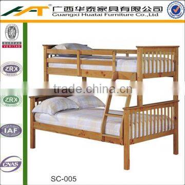 Children solid wood bunk bed | Kids wooden bunk bed