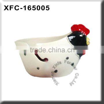 hot sale ceramic hen kniting bowl for knitter's gift