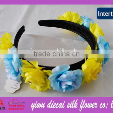 Chic Design with High Quality Fabric Fake Flower Hairband