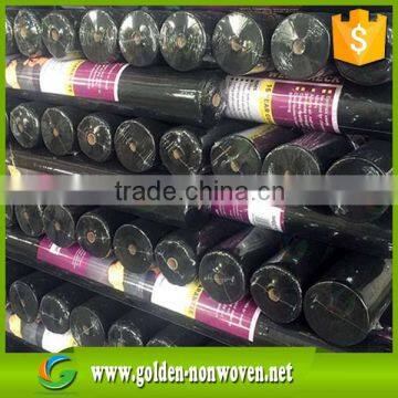 3% or 4% UV Resistance Agricultural PP Fabric Mat Black Nonwoven Ground Cover