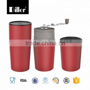 Hot sale private label portable all in one coffee maker with double wall stainless steel tumbler