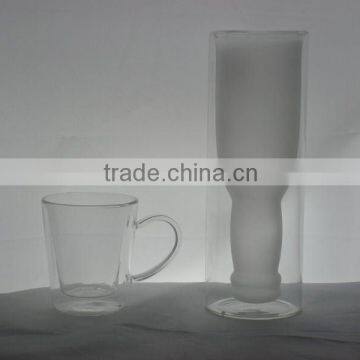 Double Wall Glass Mug In Borosilicate Glass Material