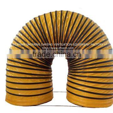 pvc heater ventilation duct pipe with rubber cotton