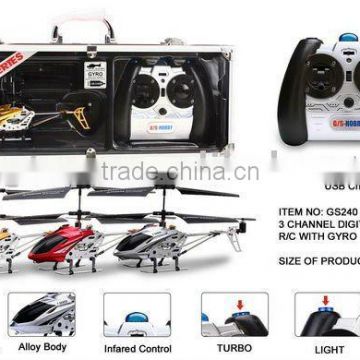 3CH DIE CAST RC HELICOPTER WITH GYRO