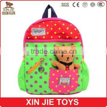 custom children canvas schoolbag hot selling schoolbag kids travel backpack