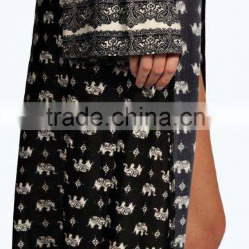 Elephant Print Maxi Kimono For OEM Service photo-2