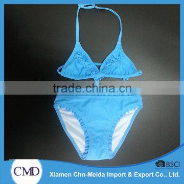 Wholesale Low Price High Quality Halter Girl Bikini Swimwear