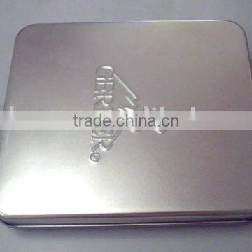 Square jewelry gift tin box