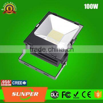 100w led flood lamp fixtures outdoor dlc industrial lighting for 5 years warranty