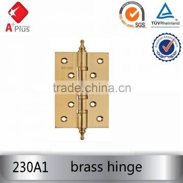 Aplus Crown head 4 ball bearing brass butt hinge 230A1