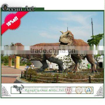 Outdoor Equipment Life-size Fiberglass Dinosaurs Statue For Sale