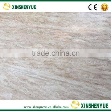 Polished Light Travertine Marble Tile For Floor