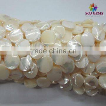 Double Flat Round Shell Cheap Beads in Bulk