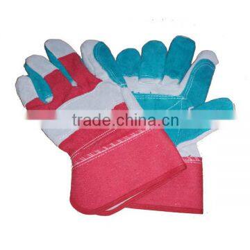 Heavy duty reinforced palm welding leather glove