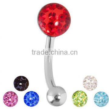 Wholesale Colorful Custom Fake Stainless Steel Eyebrow Rings Body Piercing Jewelry