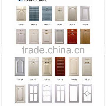 2015 Customized kitchen cabinet doors with glass with 10-year experience