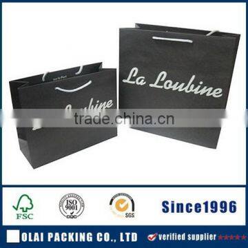 Wholesale charming Kraft Black Paper Bags