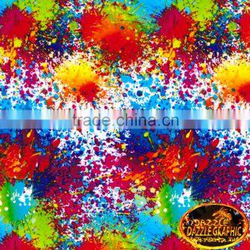 New Arrival Dazzle Graphic Multicoloured Film For Water Transfer Printing No.DGDC016-G Hydrographic FIlm Sticker Bomb