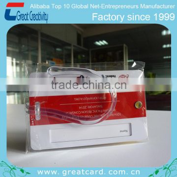 Professional factory free samples double Luggage Tag Sets Printing