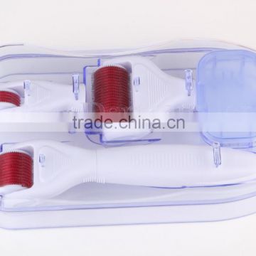 CE and RoHS korea Titanium 300&720 &1200 pins Micro-current Skin nurse beauty instrument derma roller