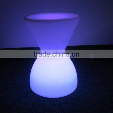 Sandglass shape rechargeable waterproof led lighting chair for Outdoor or event