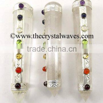 Crystal Quartz Chakra Massage Wands