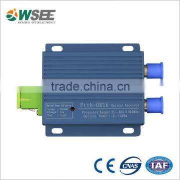 1 output indoor CATV FTTH AGC optical receiver OR16