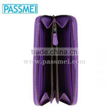 Wholesale Fashion Brand Folding Genuine Women Leather Wallet For Lady photo-3