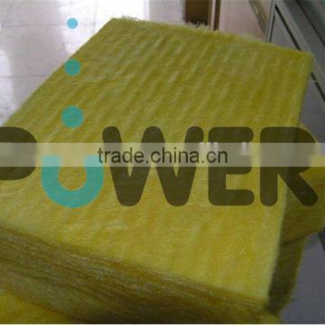 density 10-100kg/m3 yellow thermal insulation glass wool board for wall made in china