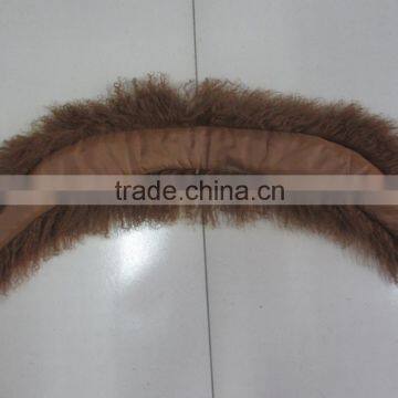 Winter Women Mongolian Lamb Collar / Sheep Fur Scarf Trim Collar