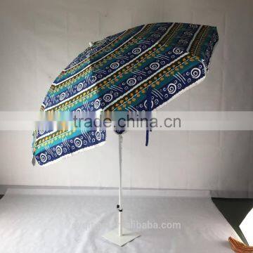 Hot Sale Cheap Windproof 120cm*8K Radius Polyester uv Cloth Beach Umbrella photo-5