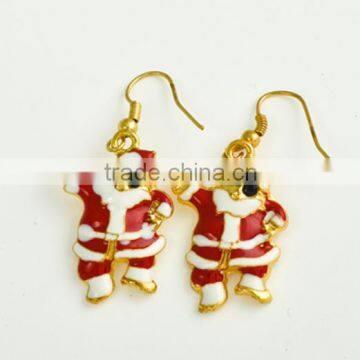 Cute Santa Clause With Sunglasses Christmas Alloy Earrings