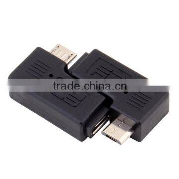 Right Left Micro Connector 90 Degree USB Male to Micro Female Plug Adapter photo-5