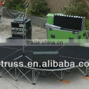 China factory quality aluminium portable stage/smart stage for outdoor events/portable folding stage