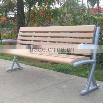 Street furniture outdoor wooden bench to sit