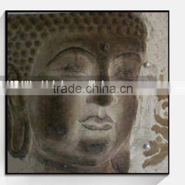 Wall art decor buddha face oil painting on canvas SHU167