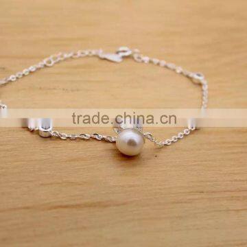 New Pearl Indian Bridal Jewelry African Silver Necklace Wedding Jewelry Set Supplier's Choice photo-4