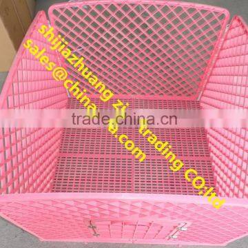 large PINK plastic dog kennels with door cheap price made in china