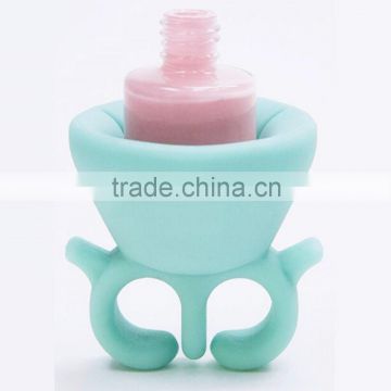 Wholesale Fashion Shape customized logo Silicone Nail Polish Rack Holder