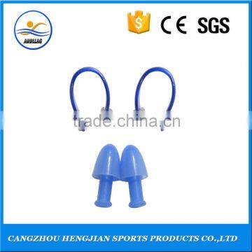 Best custom multi color easy on and off swimming earplugs and nose clip