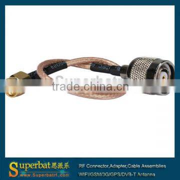 Cable Assembly Pigtail RG316 RP TNC Male to RP SMA Male 15cm