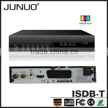 JUNUO shenzhen manufacture OEM H.264 MPEG4 HD mstar Brazil digital tv converter set top box