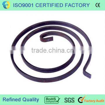 Mechanical stainless steel or steel flat wire spiral spring