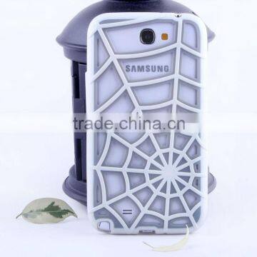 newest design spider web hybrid case For Samsung note 2 case