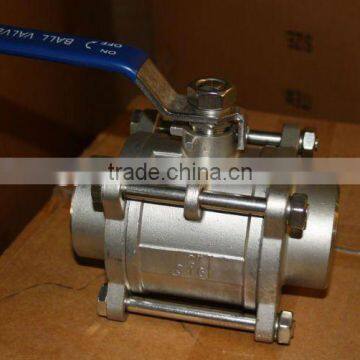Stainless steel butt weld ball valve