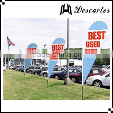 Outdoor decorative promotional flags, flying teardrop flags and banners with OEM service