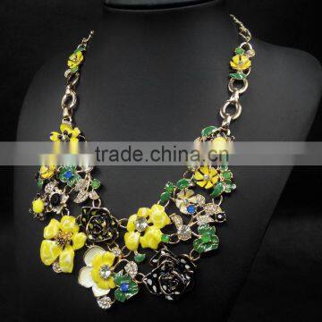 Colorful Flower Necklace For Women Fashion Necklace Collar Jewelry New Design photo-5